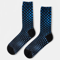 Calcetines con patrón de punto azul geométrico mod
