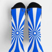 Calcetines con patrón de ráfaga azul de energía