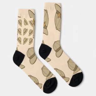 Calcetines con patrón de sombreros de explorador d