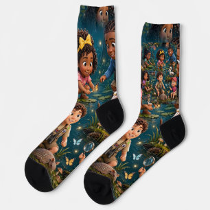 Calcetines con patrón del equipo de exploradores d
