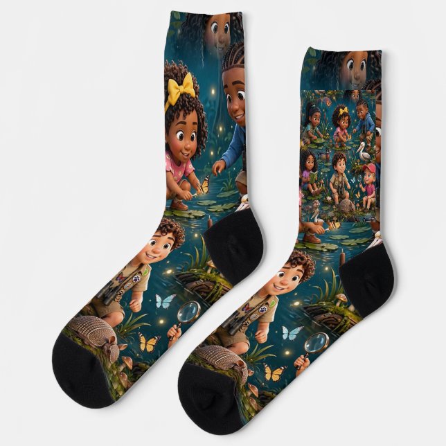 Calcetines con patrón del equipo de exploradores d (Izquierda)