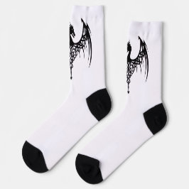 calcetines con símbolo de dragón