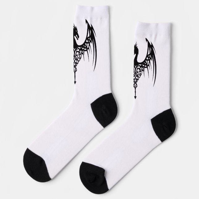 calcetines con símbolo de dragón (Izquierda)