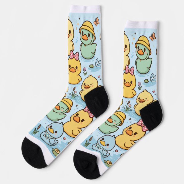 calcetines con temática de patos (Izquierda)