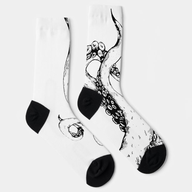 calcetines con tentáculos de pulpo (Derecha)