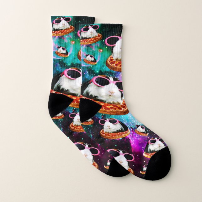 Calcetines Conejillo de indias de espacio divertido (Par)