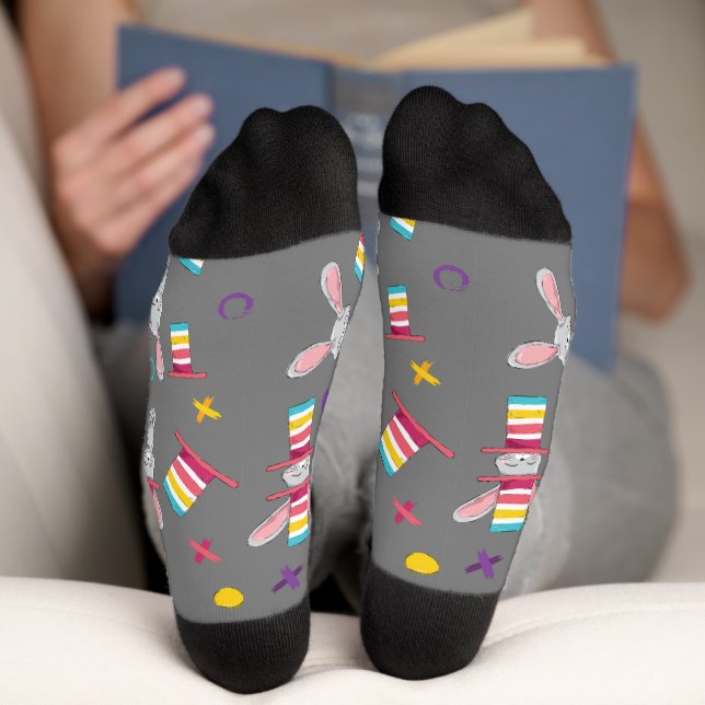Calcetines Conejillos y Gorras de Pascua | Socks (Abajo)