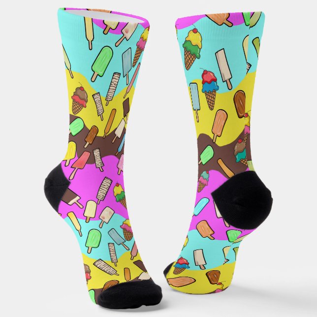 Calcetines Conos de helado y napolitano (Angular)