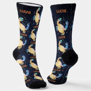 Calcetines Constelación de Cáncer Zodiaco Galaxia de Estrella