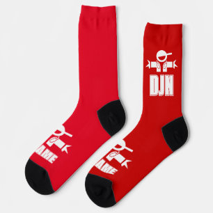 Calcetines Cool Music DeeJay con nombre personaliz