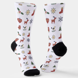Calcetines Copo de Nieve de Navidad
