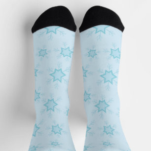 Calcetines Copos de nieve, hielo azul, helados de nieve, niev