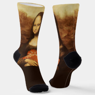 Calcetines Corazón de Mona Lisa Besos Día de San Valentín