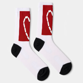 Calcetines Corazón. Detengan la depresión. Socks de tripulaci