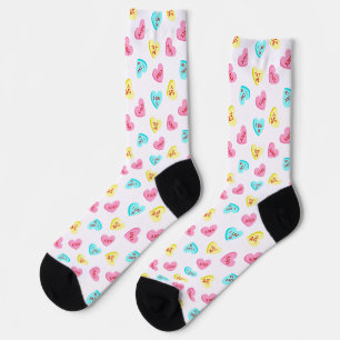 Calcetines Corazones de Dulces Día de San Valentín