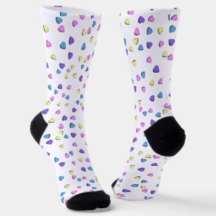 Calcetines Corazones de San Valentín en pastel