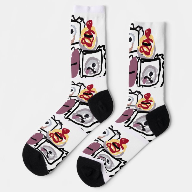 Calcetines corazones malteses (Izquierda)