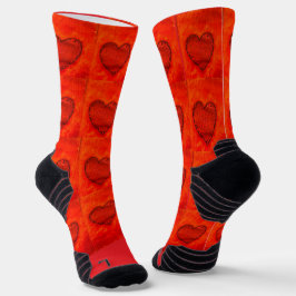 Calcetines Corazones rojas de San Valentín