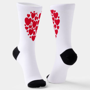 Calcetines Corazones rojos, medias