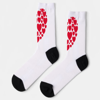 Calcetines Corazones rojos, medias