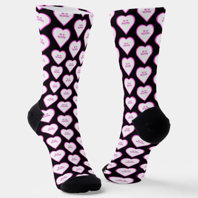 Calcetines Corazones zócalos de la tripulación de San Valentí (Angular)