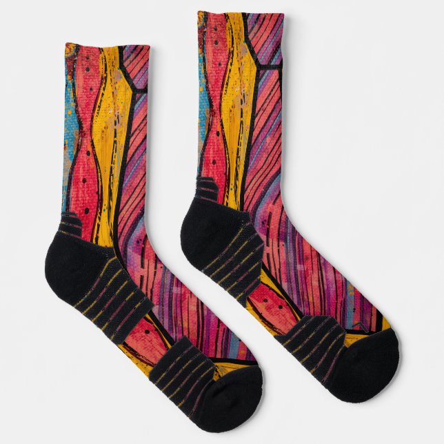 Calcetines Corbata de Ritmo Cromático (Derecha)