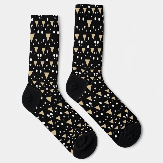 Calcetines Corbata Midnight Geometry Luxe (Derecha)