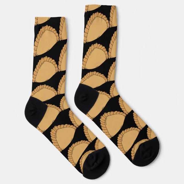 Calcetines Cornish Pasties Cornwall Food Pattern (Derecha)