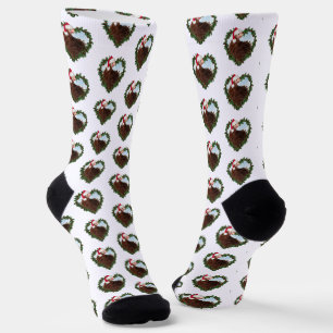 Calcetines Corona de pollo Frizzle Chicken Navidad