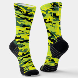 Calcetines Crazy Camouflage Green Socks