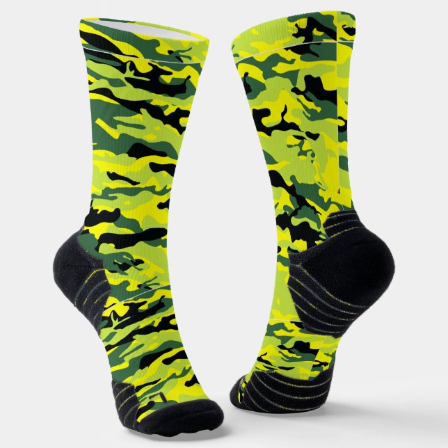 Calcetines Crazy Camouflage Green Socks (Angular)