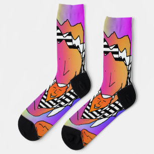 Calcetines Crazy Quirky Faces Socks de tripulaciones