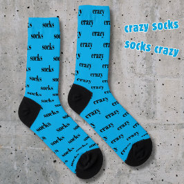 Calcetines Crazy Socks - medias locas, en azul