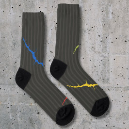 Calcetines Crazy Socks rips coloridas, en negro