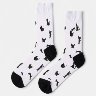 Calcetines crazy watercolor cat socks
