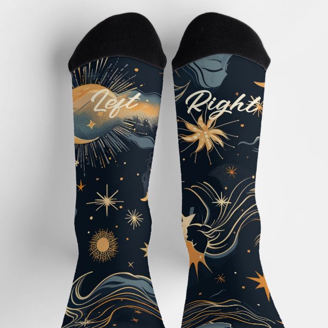 Calcetines Crea Tu Propia Diosa Lunar Celestial (Arriba)