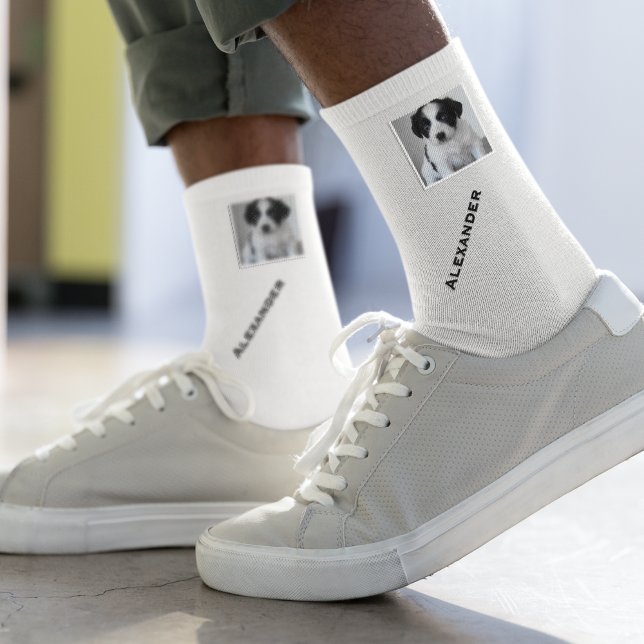 Calcetines Crear su propio monograma fotográfico (Subido por el creador)