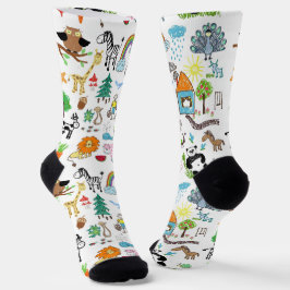 Calcetines Create Your Own Custom Children drawings Cute