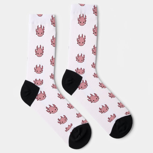 Calcetines Crew Socks Axolotl cute pink (Derecha)