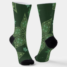 Calcetines Crew Socks-Classic Paisley Elegance