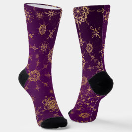 Calcetines Crew Socks-Classic Paisley Elegance