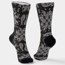 Calcetines Crew Socks-Classic Paisley Elegance