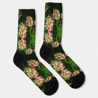 Calcetines Crew Socks flor negra lindo