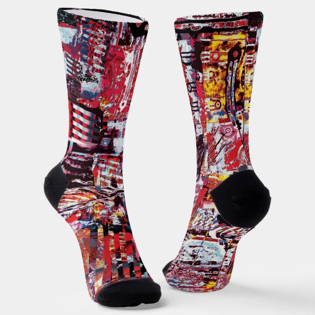 Calcetines Crew Socks – Fragmented Pulse (Angular)