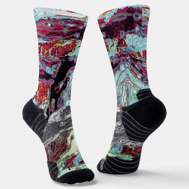 Calcetines Crew Socks – Strata Pulse (Angular)
