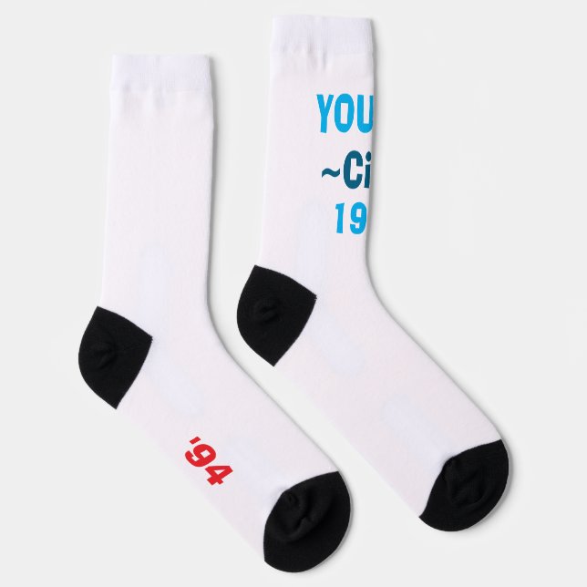 Calcetines Crew Socks unisex diseño fresco, basado en la nove (Derecha)