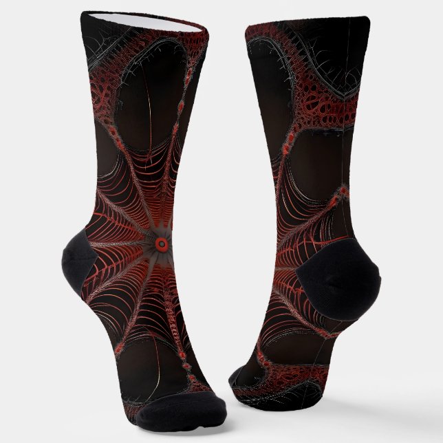 Calcetines Crimson Web: Baile fractal con la araña de la espa (Angular)