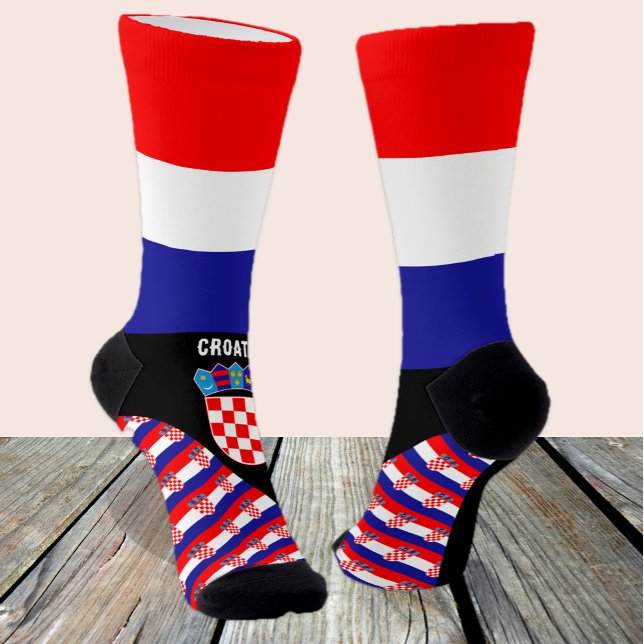 Calcetines Croacia, moda, bandera croata, patriótico (Subido por el creador)