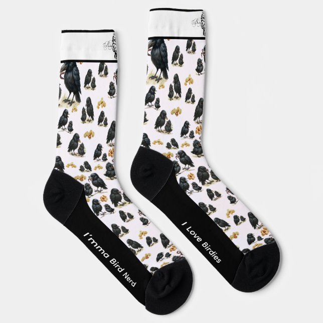 Calcetines Crow Bird Socks (Derecha)