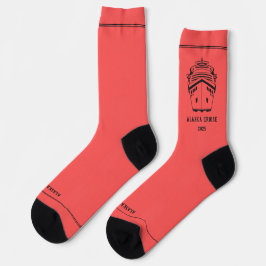 Calcetines Crucero de Alaska en Rojo
